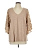 AndTheWhy Tan 3/4 Sleeve T-Shirt Size L - photo 1