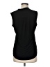 Perseption Concept Black Sleeveless Button-Down Shirt Size M - photo 2