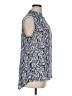 CAbi Paisley Blue Sleeveless Button-Down Shirt Size XL - photo 4