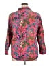 Printfresh 100% Cotton Floral Animal Print Leopard Print Pink 3/4 Sleeve Button-Down Shirt Size 1X - photo 2