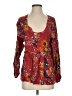 Oddi 100% Rayon Red Long Sleeve Blouse Size S - photo 1