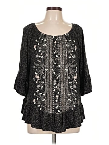 Style&Co 3/4 Sleeve T-Shirt (view 1)