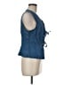 H&M 100% Cotton Blue Denim Vest Size M - photo 4