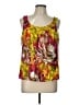 St. John 100% Silk Yellow Sleeveless Silk Top Size L - photo 1