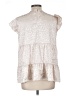 AndTheWhy Ivory Short Sleeve Blouse Size L - photo 2