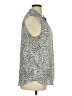 West Kei 100% Polyester Animal Print Silver Sleeveless Blouse Size XL - photo 4