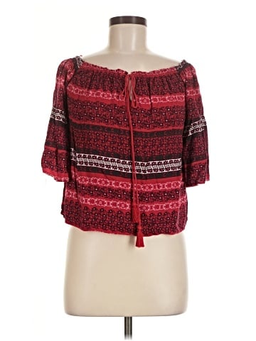 Charlotte Russe Short Sleeve Blouse (view 1)