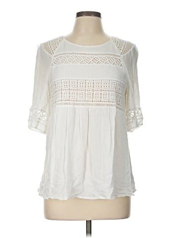 Pale Sky 3/4 Sleeve Blouse (view 1)