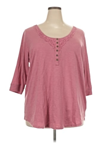 Roaman's 3/4 Sleeve T-Shirt (view 1)