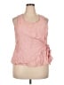 Shein Curve Pink Sleeveless Blouse Size 20 Plus (4) - photo 1