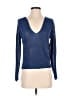 MNG Metallic Blue Pullover Sweater Size S - photo 1