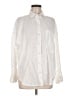 Zara 100% Linen Ivory Long Sleeve Button-Down Shirt Size M - photo 1
