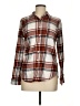 Weatherproof Plaid Brown Long Sleeve Button-Down Shirt Size M - photo 1