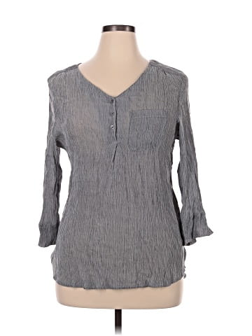 Christopher & Banks 3/4 Sleeve Blouse (view 1)