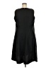 Roaman's 100% Polyester Solid Black Casual Dress Size 20 - photo 2