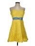 Minuet 100% Polyester Yellow Cocktail Dress Size S - photo 1