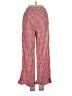 Unbranded 100% Cotton Checkered-gingham Red Casual Pants Size S - photo 2