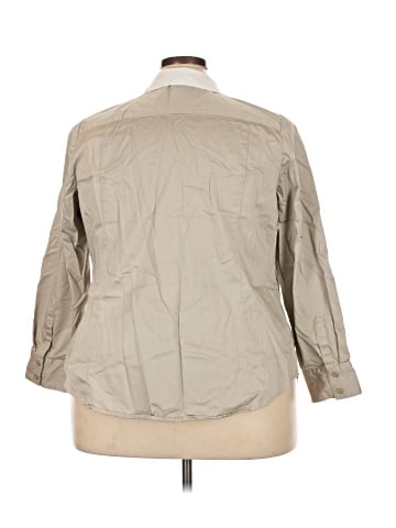 Lane Bryant 3/4 Sleeve Button-Down Shirt (view 2)