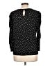 Adrianna Papell Polka Dots Black Long Sleeve Blouse Size L - photo 2