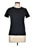 Three Dots Solid Black Short Sleeve T-Shirt Size L - photo 1