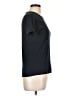 Three Dots Solid Black Short Sleeve T-Shirt Size L - photo 4