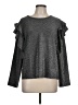 Rebecca Minkoff Gray Long Sleeve Top Size L - photo 1