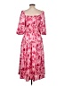 She + Sky 100% Polyester Hearts Pink Cocktail Dress Size L - photo 2
