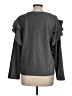 Rebecca Minkoff Gray Long Sleeve Top Size L - photo 2