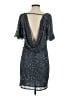 Aidan Mattox 100% Polyester Stars Gray Cocktail Dress Size 2 - photo 2