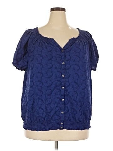 IZOD Short Sleeve Blouse (view 1)