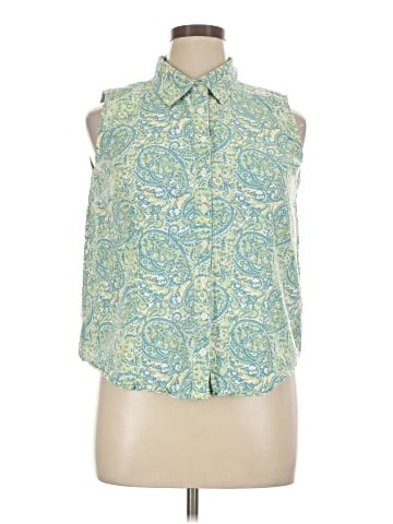 Chadwicks Sleeveless Button-Down Shirt (view 1)