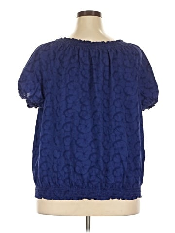 IZOD Short Sleeve Blouse (view 2)