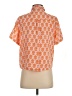 Subtle Luxury 100% Cotton Orange Short Sleeve Blouse Size XS - photo 2