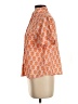 Subtle Luxury 100% Cotton Orange Short Sleeve Blouse Size XS - photo 5