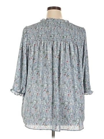 Rose + Olive 3/4 Sleeve Blouse (view 2)