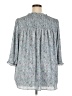 Rose + Olive 100% Polyester Blue 3/4 Sleeve Blouse Size 2X - photo 2