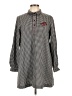 Zara Basic Checkered-gingham Gray Casual Dress Size L - photo 1