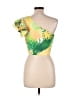 Chicways 100% Polyester Yellow Short Sleeve Top Size M - photo 2