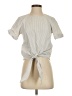 Aqua Gray Short Sleeve Blouse Size XS - photo 1