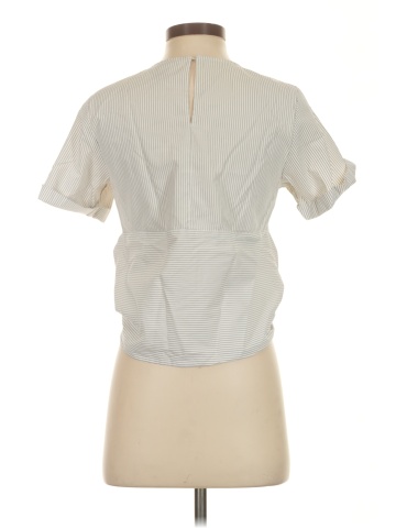 Aqua Short Sleeve Blouse (view 2)