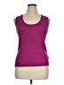 St. John Purple Sweater Vest Size XL - photo 1
