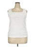 Ruby Rd. White Sleeveless T-Shirt Size 2X - photo 1