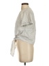 Aqua Gray Short Sleeve Blouse Size XS - photo 5