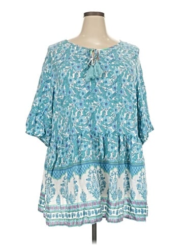 BLOOMCHIC 3/4 Sleeve Blouse (view 1)