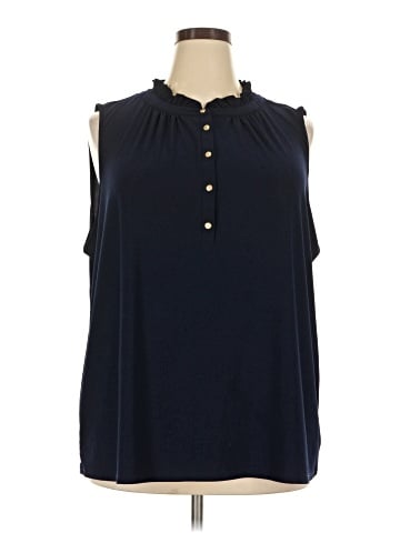 Nina Leonard Sleeveless Blouse (view 1)