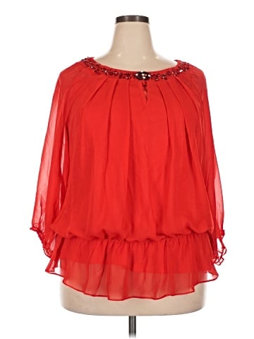 Madison Paige 3/4 Sleeve Blouse (view 1)