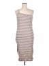 Volcom Stripes Tan Casual Dress Size 14 - photo 1