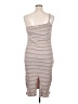Volcom Stripes Tan Casual Dress Size 14 - photo 2