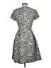 Eliza J Tweed Gray Casual Dress Size L - photo 2