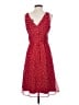 George 100% Polyester Polka Dots Red Casual Dress Size 2 - photo 2